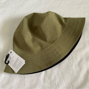 Lululemon Both Ways Bucket Hat *WovenAir BRZG/BLK Breeze Green Black Size L/XL